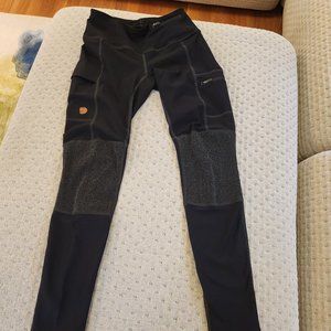 Used Fjall Raven Trekking Hiking Tights Size S Good Condition No rips No  stains
